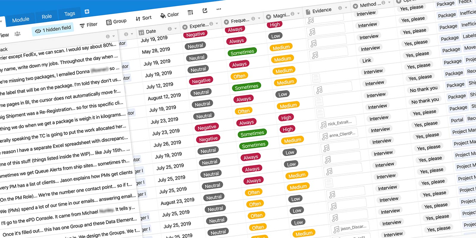Insights Database